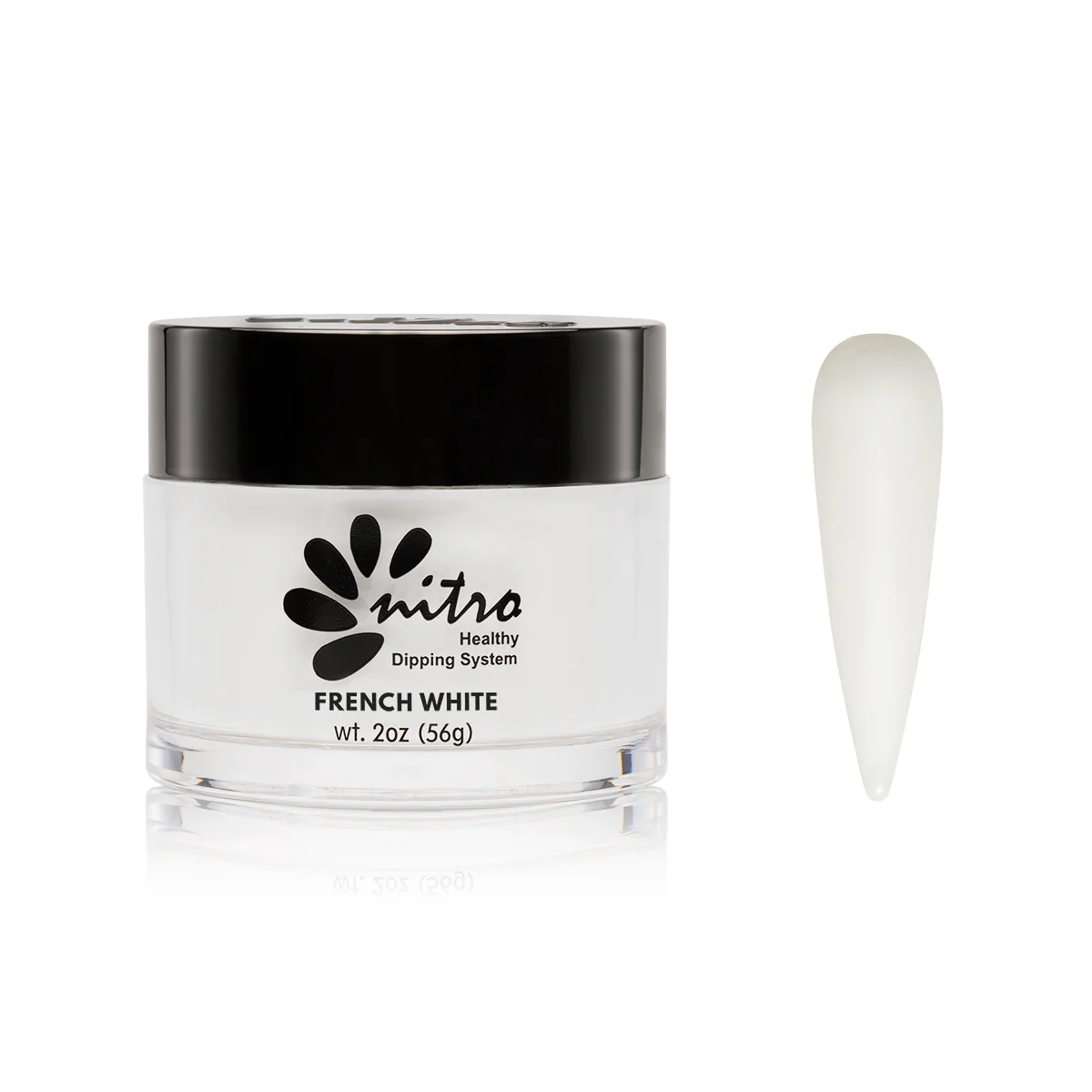 French White 2oz - 16oz | Nitro Nails Dipping System Powder 